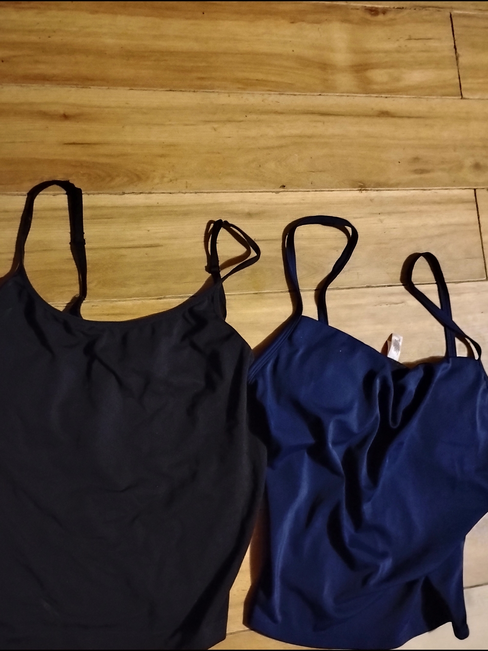 Victoria's Secret navy & Black Body By Victoria Seamless Camisole Tops